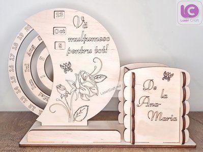 Organizator cu calendar rotund OR202 foto